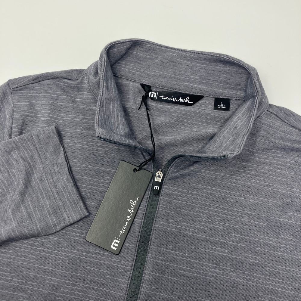NEW Travis Mathew Crestview 1/4 Zip Women's L Grey Heather Pullover Nationwide